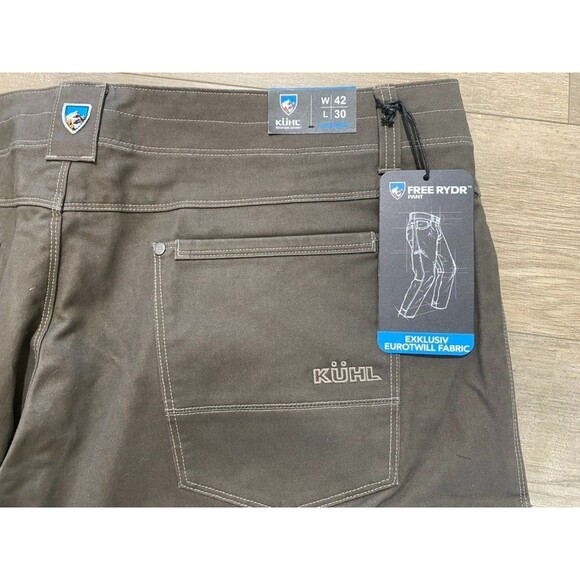 Kuhl Free Rydr Mens 42x30 Dark Khaki Vintage Patina Dye Nearly New - Picture 10 of 12